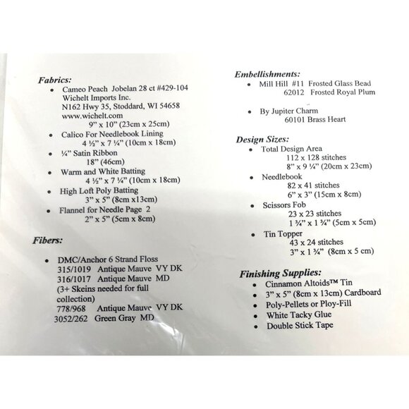 Twisted Oaks Designs Stitching Treasures Collection By Judith Tuttle - Picture 3 of 3